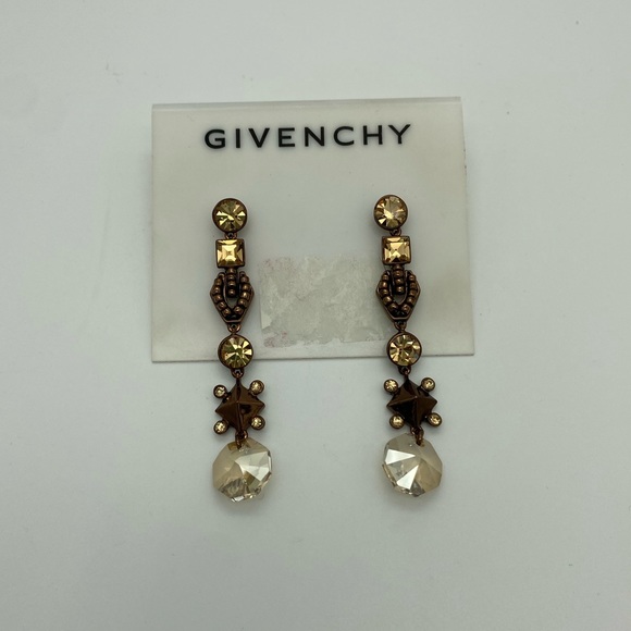 Givenchy Brown Dangly Earrings from Macy’s - NWT - Picture 1 of 5